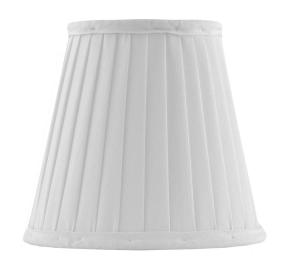 Fabric Shade 13 (Pleated/White/Clamp)