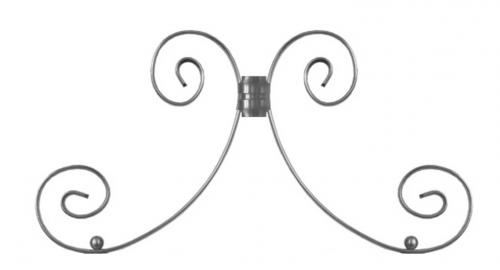 Ornamenteret armbøjle, M13 - Nikkel
