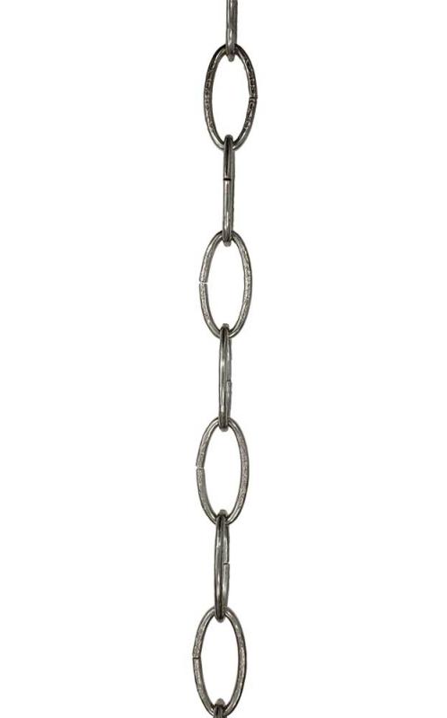 Embossed chain - Nickel plated iron 1 m
