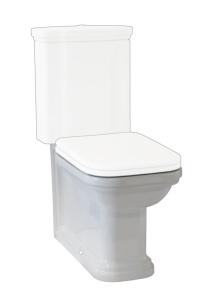 Gulvstående WC Art Deco, S-lås