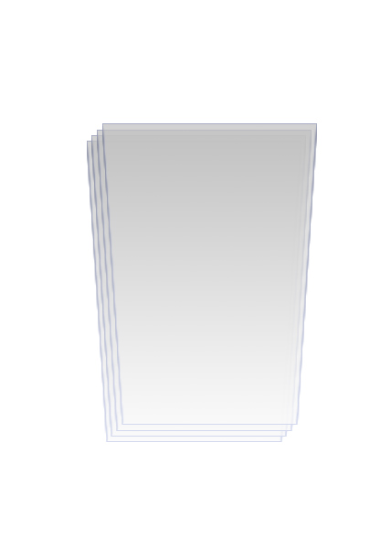 4er-Pack Glasscheiben für Laternengehäuse S4