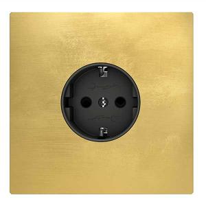 Brass Outlet - More Series - Single, Square Cover Plate