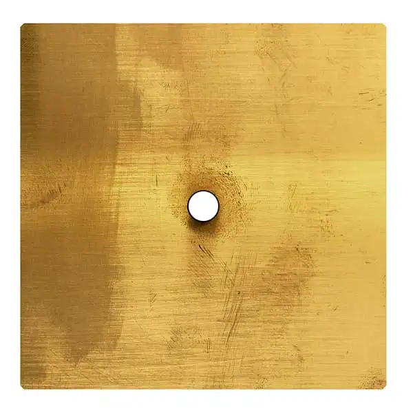 More - Single Push-Button Cover Plate - Brass