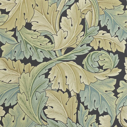 William Morris & Co. Tapet - Acanthus Privet - gammaldags inredning - klassisk stil - retro - sekelskifte