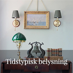 Tidstypisk belysning - Sekelskifte - gammaldags inredning - klassisk stil - retro - sekelskifte