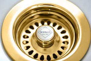 Sink basket strainer - Shaws gold