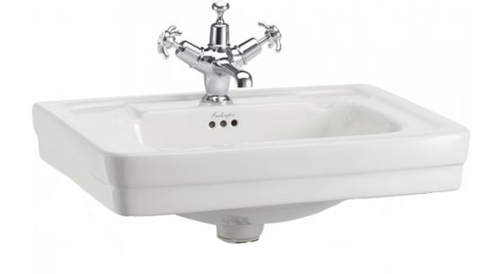 Clean rektangulær håndvask 58 cm med ét armaturhul