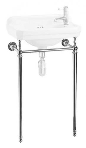 Chrome wash stand Burlington - for 51 cm washbasin