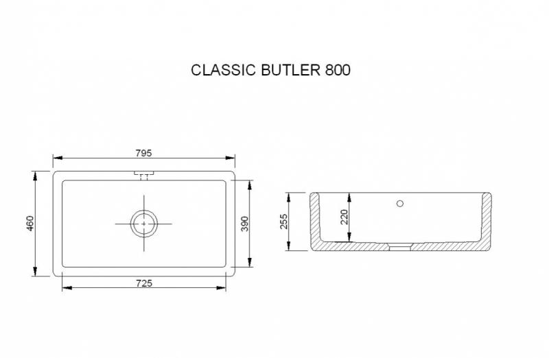 Butler 800 - arvestykke - gammeldags dekor - klassisk stil - retro - sekelskifte