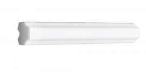Flis Victoria - Dekorlist, symmetrisk 1,7 x 15 cm hvit, blank