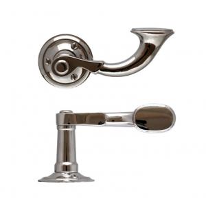 Door handle - Large posthorn nickel - oldschool style - vintage interior - classic style