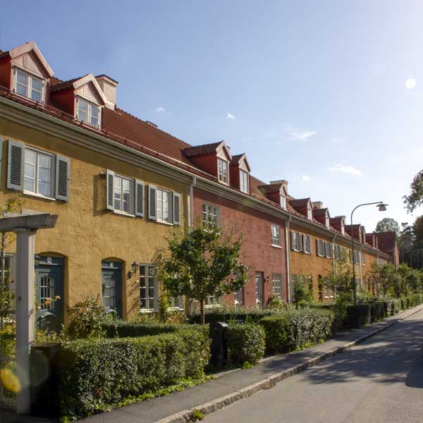 Drivbänken Town houses Äppelviken Stockholm