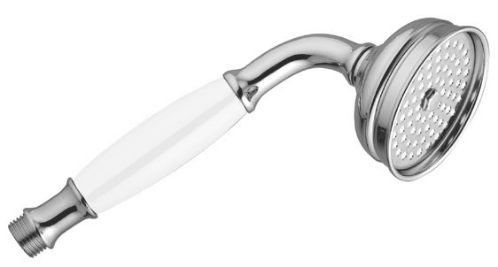 Shower handle - Classic chrome/white