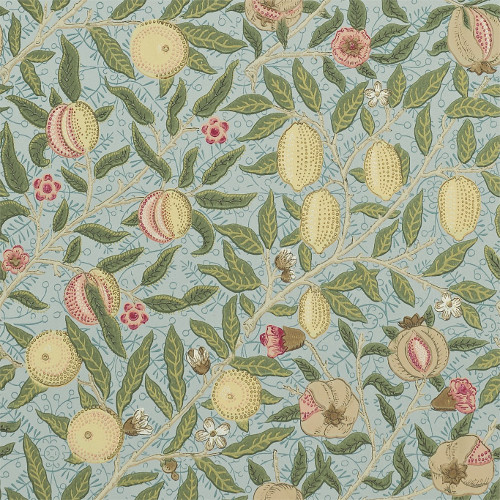 William Morris & Co. Bakgrunn - Fruktskifer / Timian - arvestykke - gammeldags dekor - klassisk stil - retro - sekelskifte