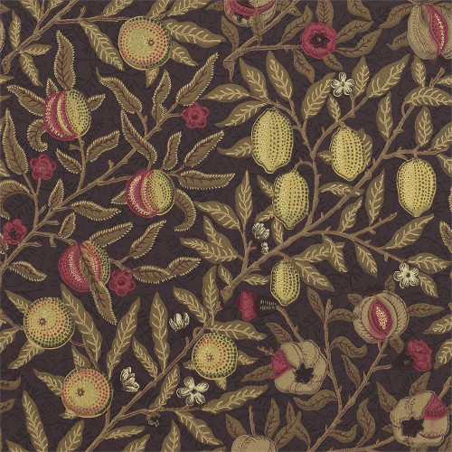 William Morris & Co. Bakgrunn - Fruktvin / Manilla - arvestykke - gammeldags dekor - klassisk stil - retro - sekelskifte