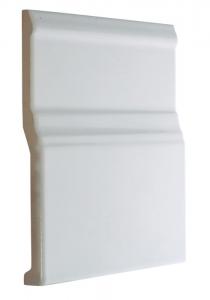 Tile Victoria - Floor trim 15 x 15 cm white, glossy