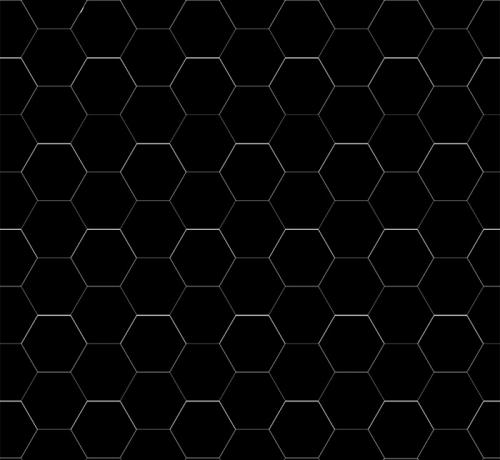Klinker - Hexagon 10x10 cm svart