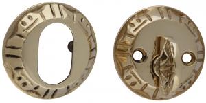 Sylinderlås & sylinderring - Messing 57 mm ornamentert
