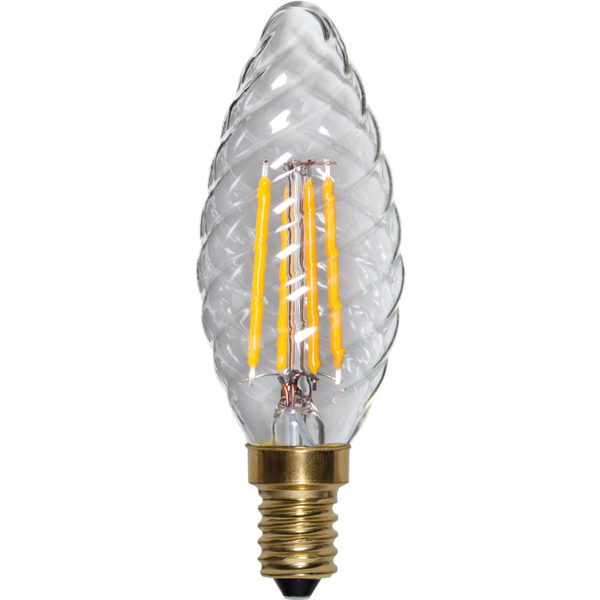 LED-pære - Mignon vridd E14 35 mm, 320 lm - arvestykke - gammeldags dekor - klassisk stil - retro - sekelskifte