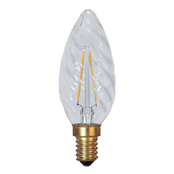 LED-pære - Mignon vridd E14 35 mm, 120 lm - arvestykke - gammeldags dekor - klassisk stil - retro - sekelskifte