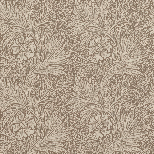 William Morris & Co. Bakgrunn - Marigold Bullrush - arvestykke - gammeldags dekor - klassisk stil - retro - sekelskifte