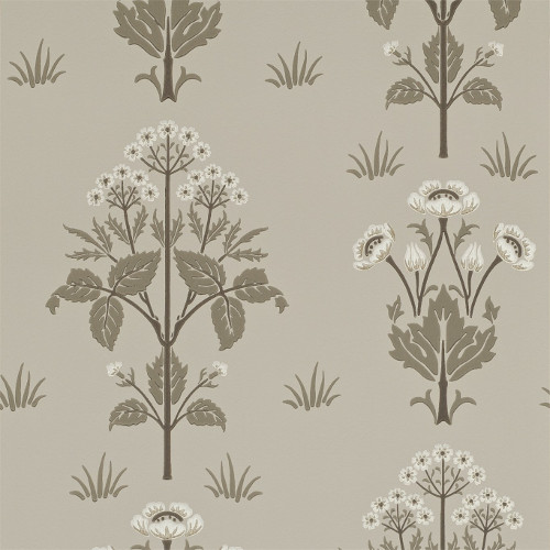 William Morris & Co. Wallpaper - Meadow Sweet Bullrush/Taupe