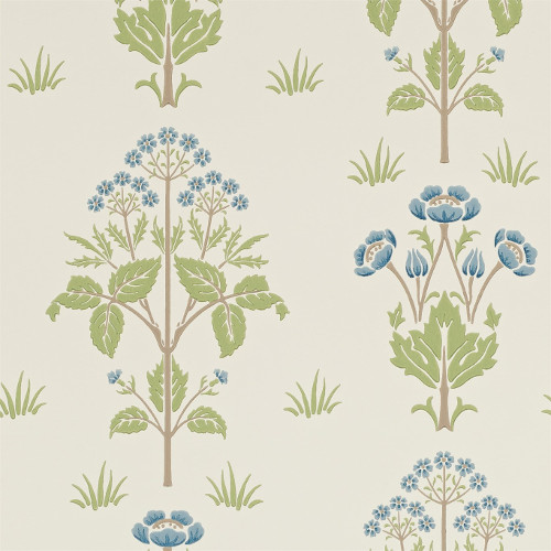 William Morris & Co. Tapet - Meadow Sweet Cornflower/Leaf