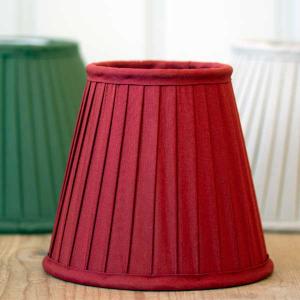 Oldstyle lamp shades pleated fabric red - old style - vintage interior - classic interior - retro