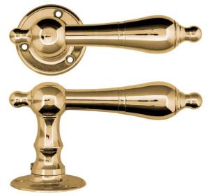Door handle - Låsbolaget 145 brass