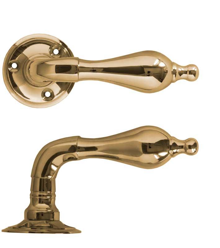 Door handle - Næsman 212 - Brass