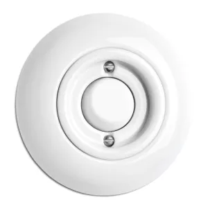 Porcelain Light Switch - Round Toggle Two-Way Light Switch