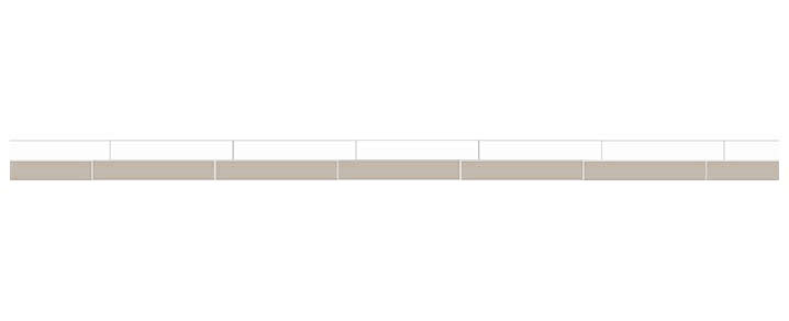 Tile Border - 50 mm (1.97 In.) - Pearl Grey PER/Super White BAS