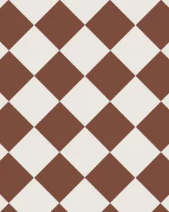 Floor Tiles 15 x 15 cm (5.91 x 5.91 In.) - Red ROU/Super White BAS
