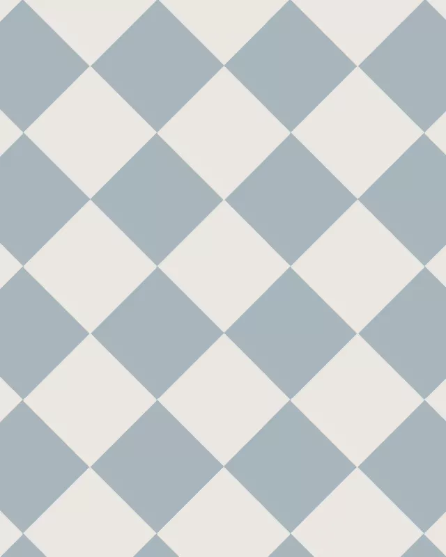 Floor Tiles - 15 x 15 cm (5.91 x 5.91 In.) - Pale Blue BEP/Super White BAS
