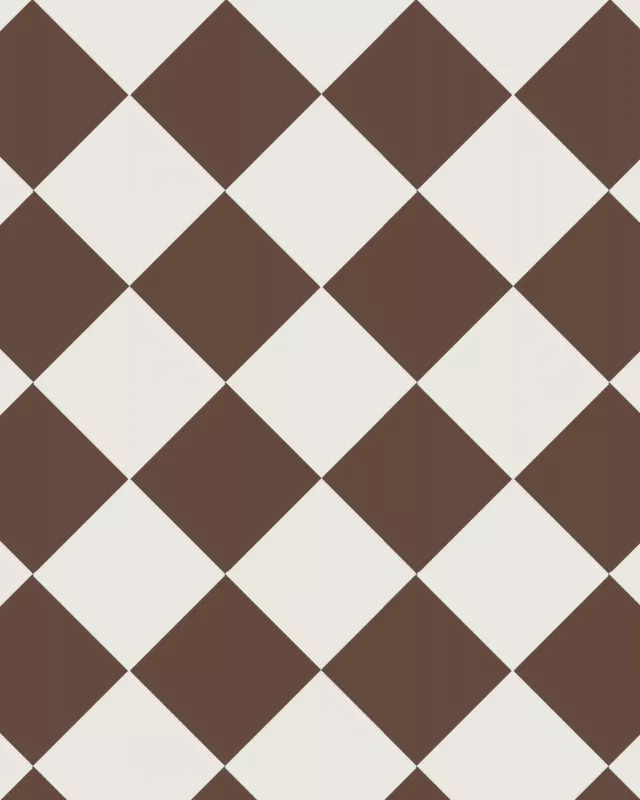 Floor Tiles - 15 x 15 cm (5.91 x 5.91 In.) - Chocolate CHO/Super White BAS