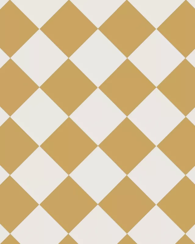 Floor Tiles - 15 x 15 cm (5.91 x5.91 In.) - Yellow JAU/Super White BAS