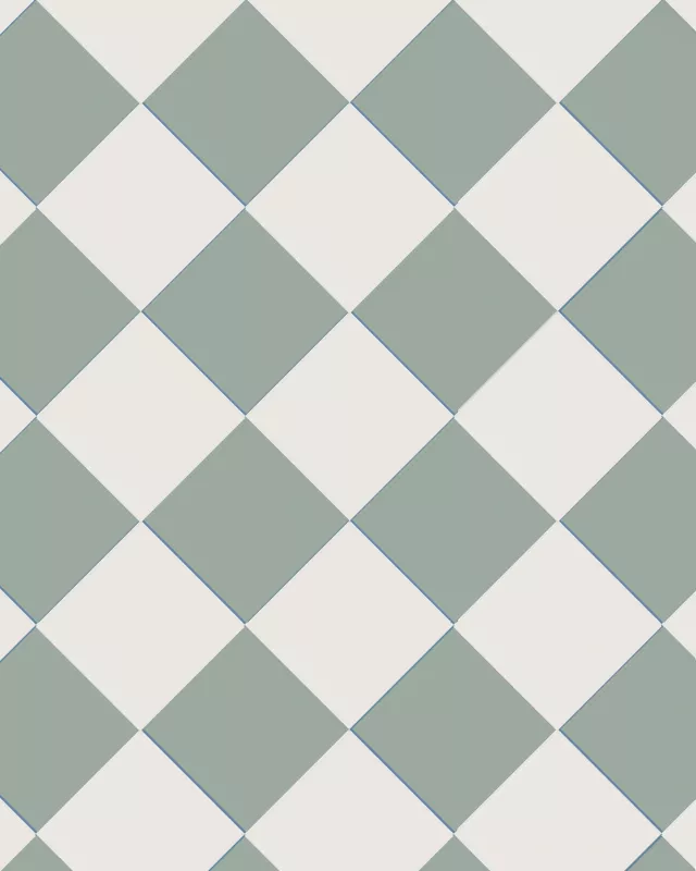 Floor Tiles 15 x 15 cm (5.91 x 5.91 In.) - Pale Green VEP/Super White BAS