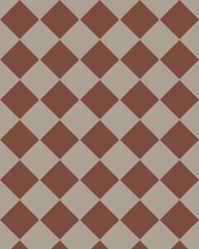 Floor Tiles - 10 x 10 cm (3.94 x 3.94 In.) - Pale Grey GRP/Red ROU