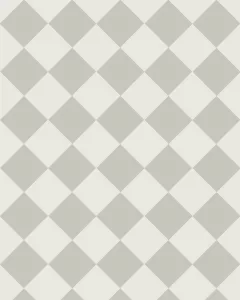 Granittkeramikk Klinker - Sjakkrutete 10 x 10 cm Oker/Hvit - Pearl Grey PER/Super White BAS