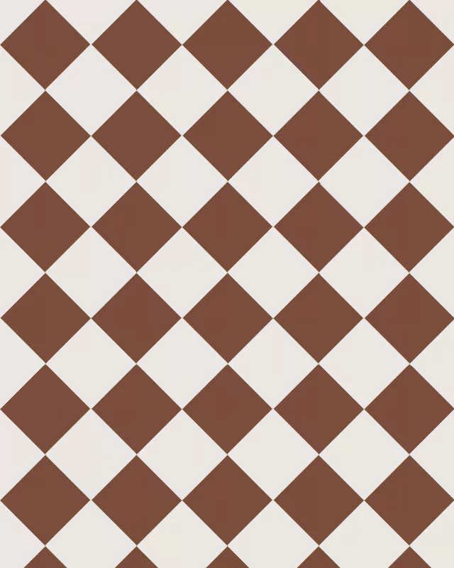 Floor Tiles - 10 x 10 cm (3.94 x 3.94 In.) - Red ROU/Super White BAS