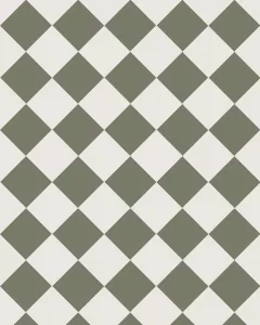 Floor Tiles - 10 x 10 cm (3.94 x 3.94 in.) - Australian Green/Super White (White)