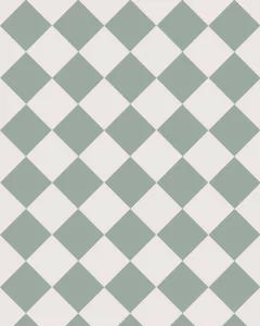 Floor Tiles - 10 x 10 cm (3.94 x 3.94 In.) - Pale Green VEP/Super White BAS