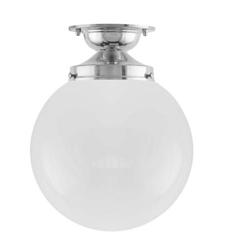 Ceiling Lamp - Lundkvist 100 nickel, globe shade