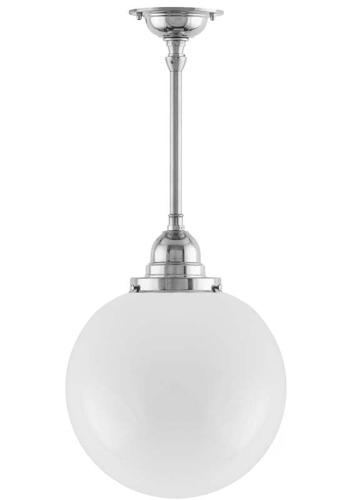 Ceiling Lamp - Byström pendant 100 nickel, large globe