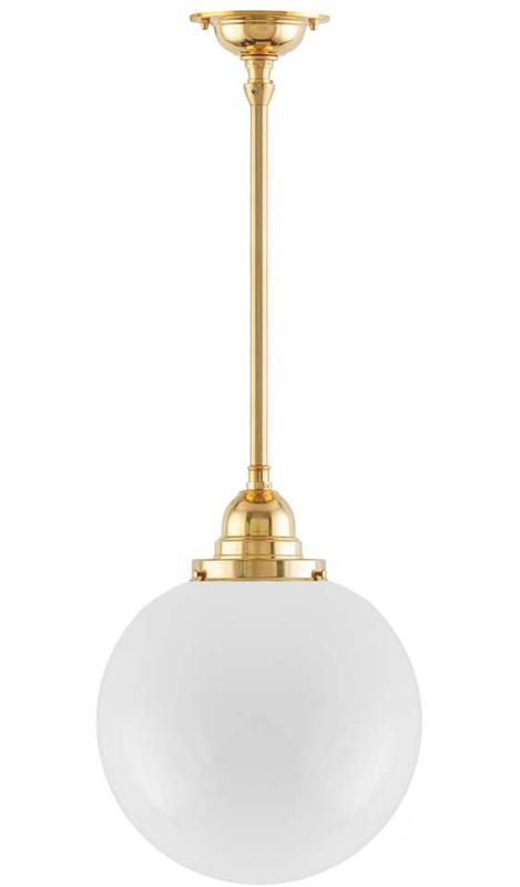 Taklampe - Byström 100, stor globeskjerm - arvestykke - gammeldags dekor - klassisk stil - retro - sekelskifte