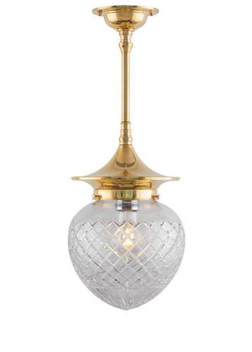 Ceiling Lamp - Dahlberg pendant 100 brass, drop shade