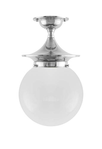 Ceiling Lamp - Dahlberg 100 nickel, globe shade