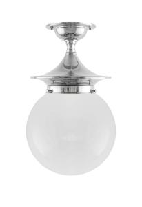 Ceiling Lamp - Dahlberg 100 nickel, globe shade
