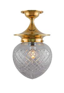 Ceiling Lamp - Dahlberg 100 brass, drop shade