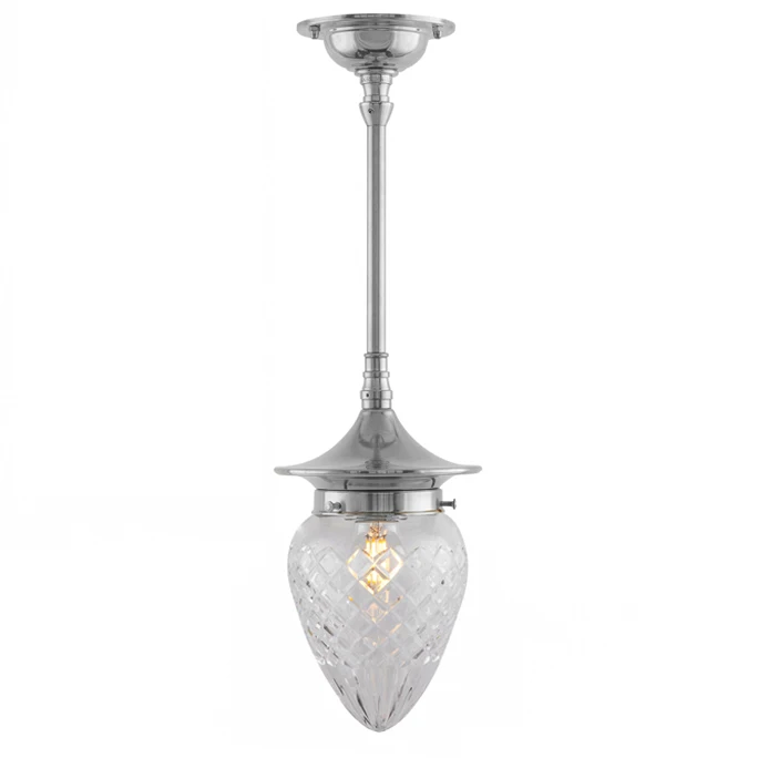 Ceiling Light - Dahlberg Pendant 80 - nickel with clear glass